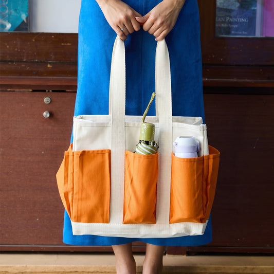 Pocket Tote Long Handle 8-Pocket Tote
