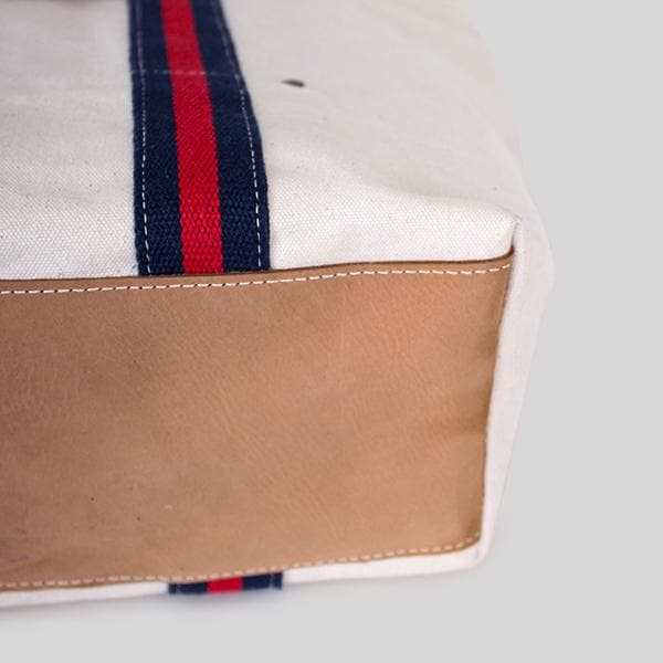 Society Canvas Leather Tote Bag