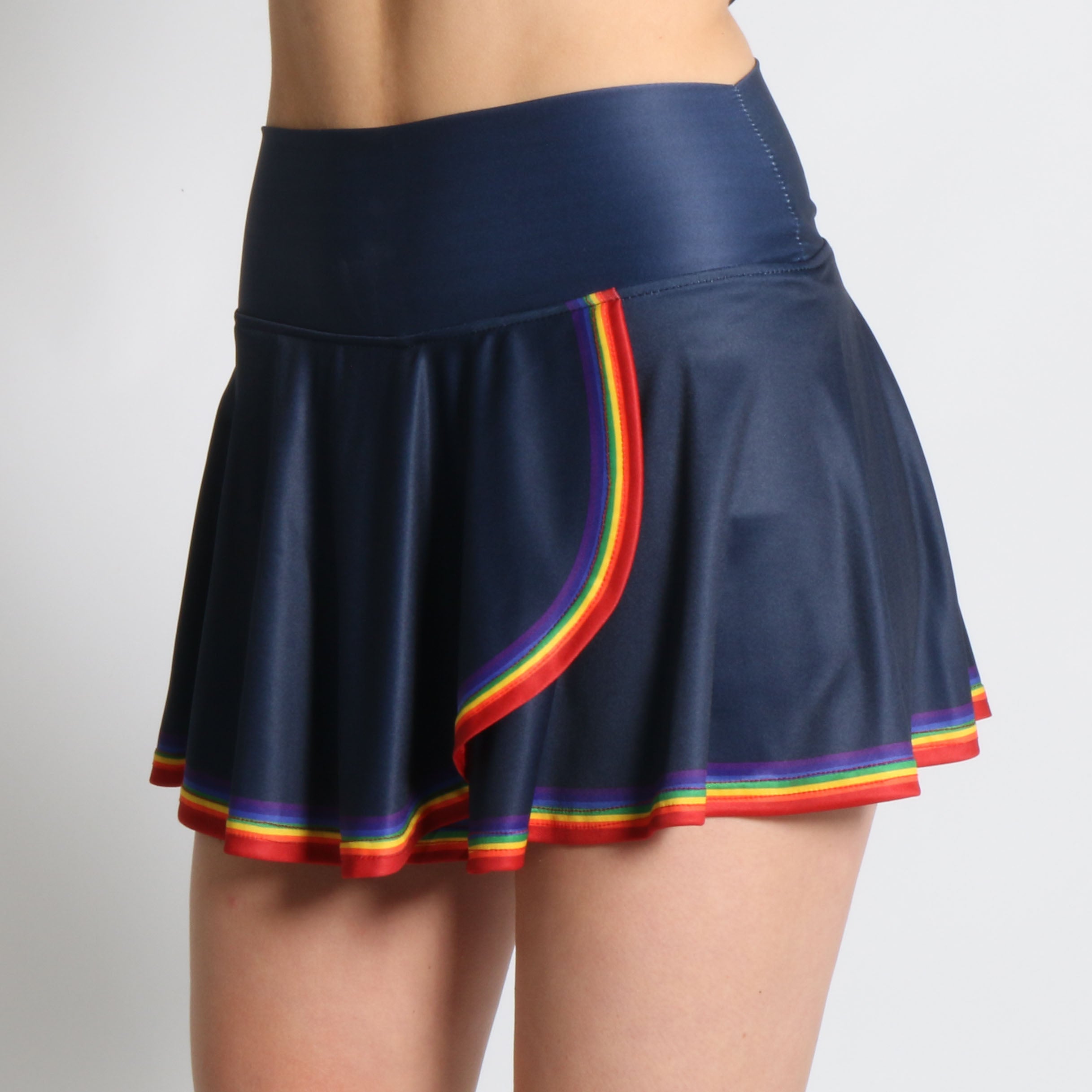 Rainbow sales tennis skirt